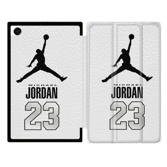 Coque Renforcée Pour Galaxy Tab A11 Plus Jordan 23 Blanc