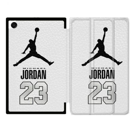 Coque Renforcée Pour Galaxy Tab A11 Plus Jordan 23 Blanc