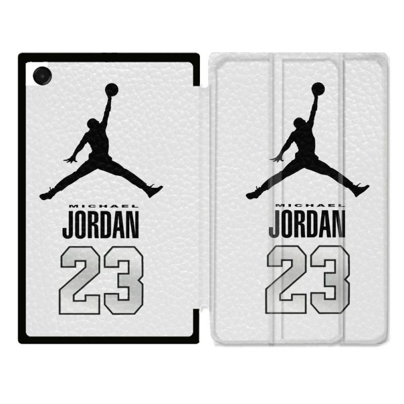 Coque Renforcée Pour Galaxy Tab A11 Plus Jordan 23 Blanc