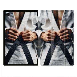 Coque Renforcée Pour Galaxy Tab A11 Plus Kimono Ceinture