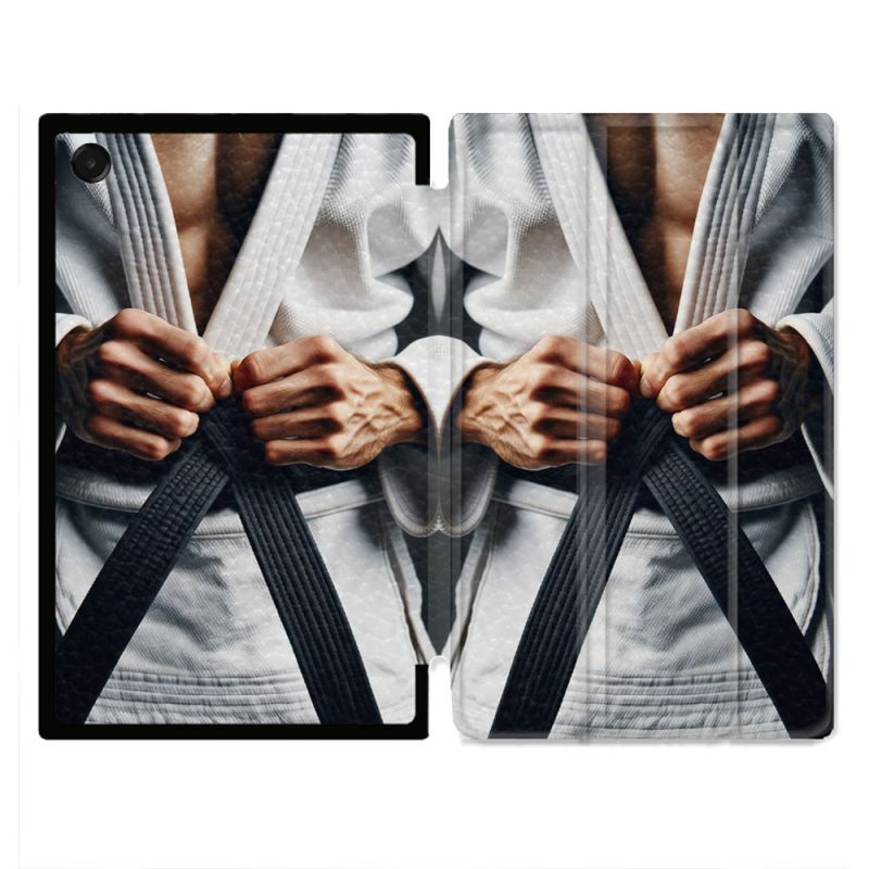 Coque Renforcée Pour Galaxy Tab A11 Plus Kimono Ceinture