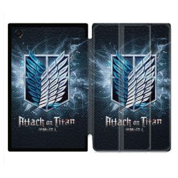 Coque Renforcée Pour Galaxy Tab A11 Plus Manga Attaque Titans Noir