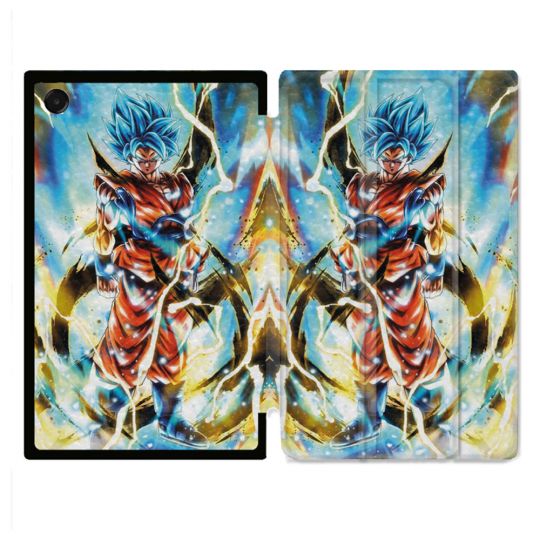 Coque Renforcée Pour Galaxy Tab A11 Plus Manga Dragon Ball Sangoku Blanc