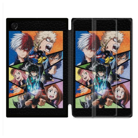 Coque Renforcée Pour Galaxy Tab A11 Plus Manga My Hero Academia Noir