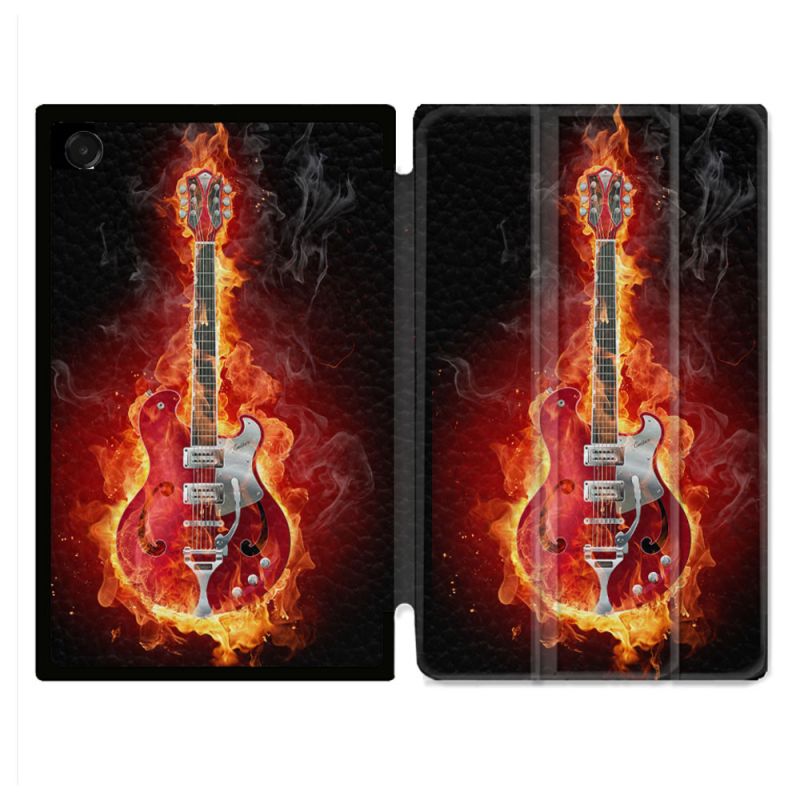 Coque Renforcée Pour Galaxy Tab A11 Plus Musique Guitare Electrique