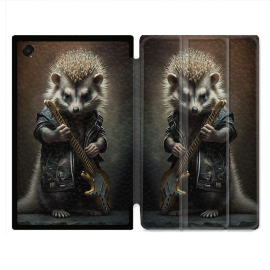 Coque Renforcée Pour Galaxy Tab A11 Plus Musique Rock Herisson