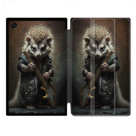 Coque Renforcée Pour Galaxy Tab A11 Plus Musique Rock Herisson