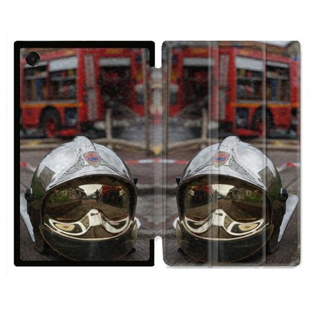 Coque Renforcée Pour Galaxy Tab A11 Plus Pompier Casque Camion