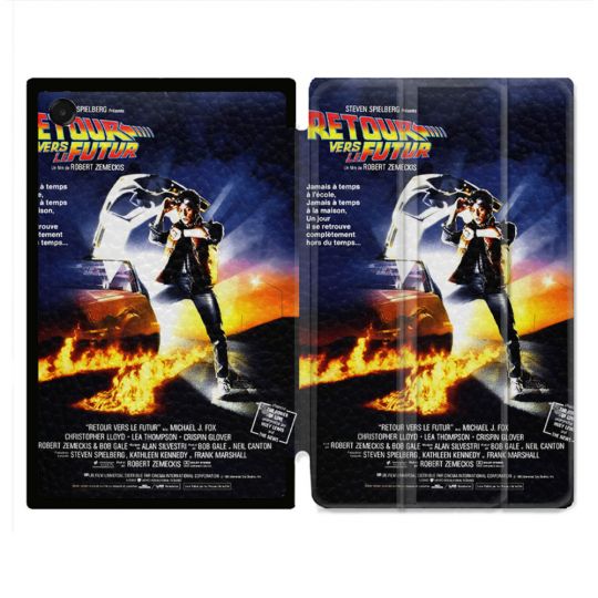 Coque Renforcée Pour Galaxy Tab A11 Plus Retour Vers Le Futur Affiche
