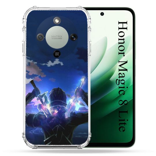 Coque Renforcée Pour Honor Magic 8 Lite 5G Manga SAO sword Art Online Epee