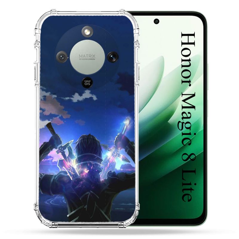 Coque Renforcée Pour Honor Magic 8 Lite 5G Manga SAO sword Art Online Epee