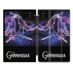 Coque Renforcée Pour Galaxy Tab A11 Plus Signe Zodiaque 2 Gémeaux