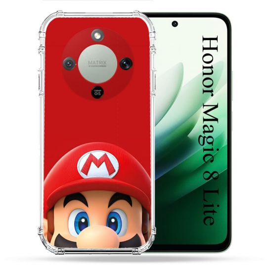Coque Renforcée Pour Honor Magic 8 Lite 5G Mario Rouge