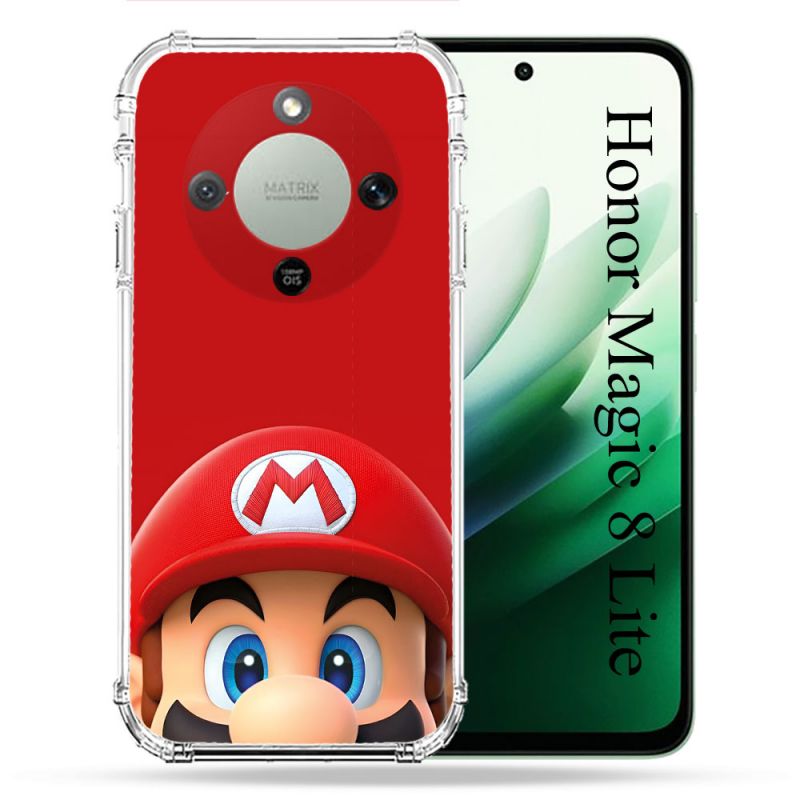 Coque Renforcée Pour Honor Magic 8 Lite 5G Mario Rouge