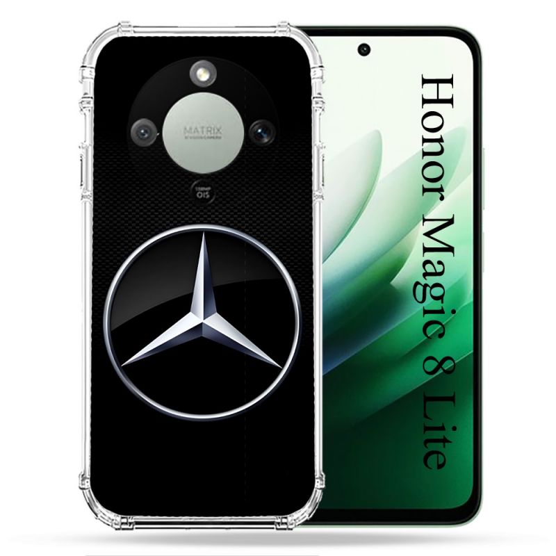 Coque Renforcée Pour Honor Magic 8 Lite 5G Mercedes Carbone