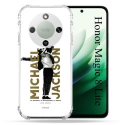 Coque Renforcée Pour Honor Magic 8 Lite 5G Michael Jackson Blanc