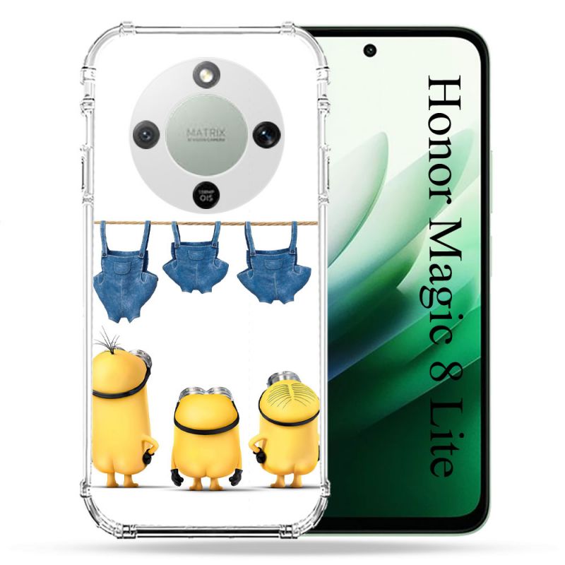 Coque Renforcée Pour Honor Magic 8 Lite 5G Minions Nus