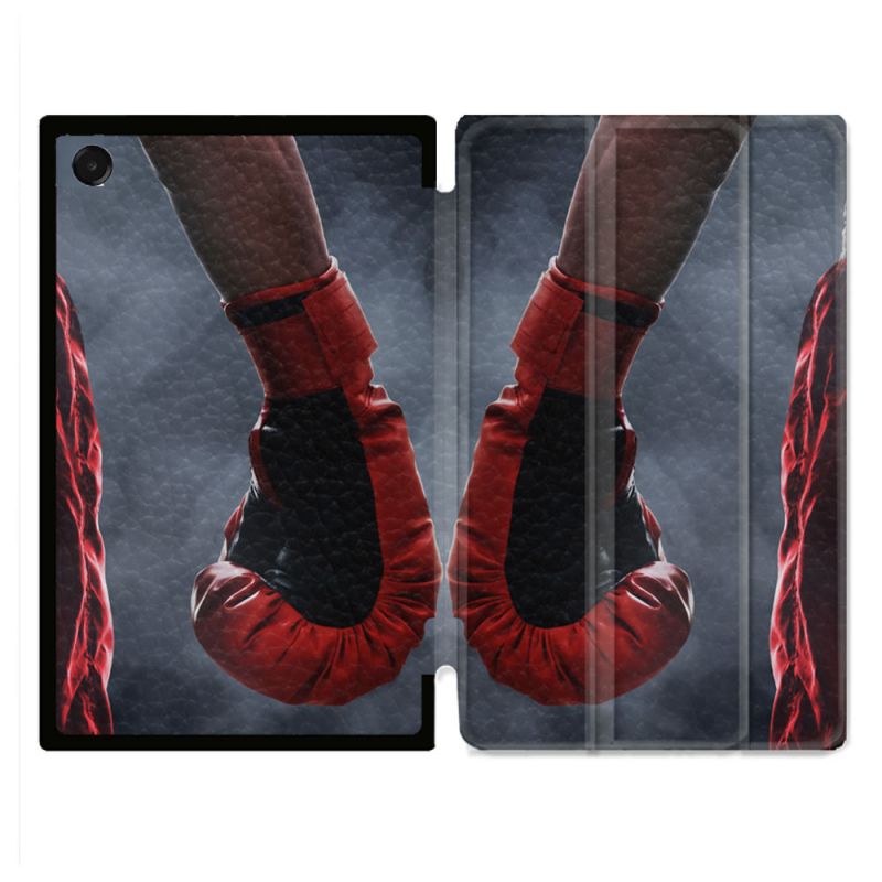 Coque Renforcée Pour Galaxy Tab A11 Plus Sport Boxe Gant Rouge