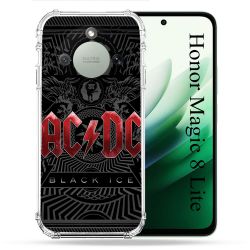 Coque Renforcée Pour Honor Magic 8 Lite 5G Musique Rock ACDC Rouge