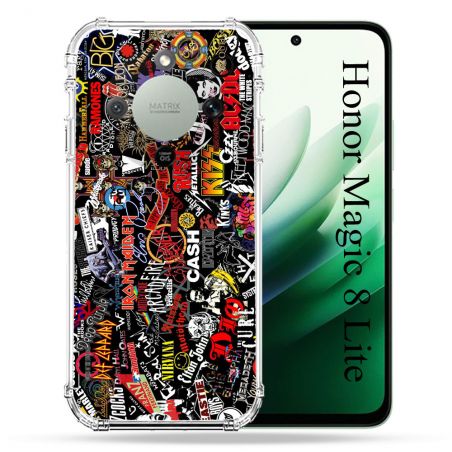 Coque Renforcée Pour Honor Magic 8 Lite 5G Musique Rock Groupe