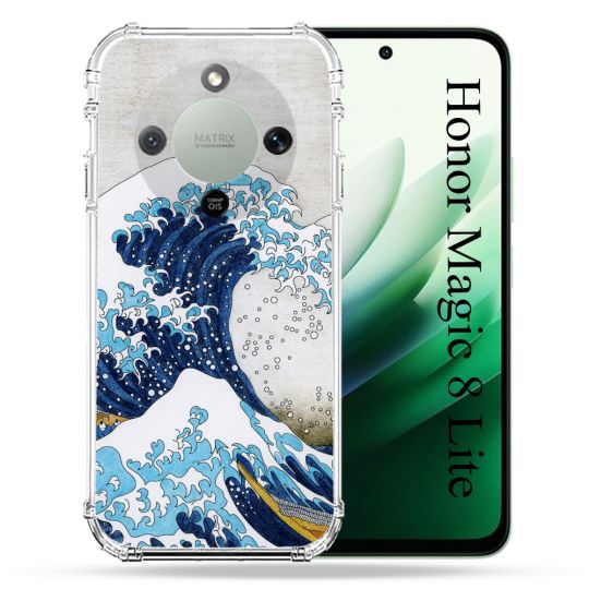 Coque Renforcée Pour Honor Magic 8 Lite 5G Peinture La Grande Vague