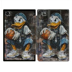 Coque Renforcée Pour Galaxy Tab A11 Plus Street Art Donald Duck