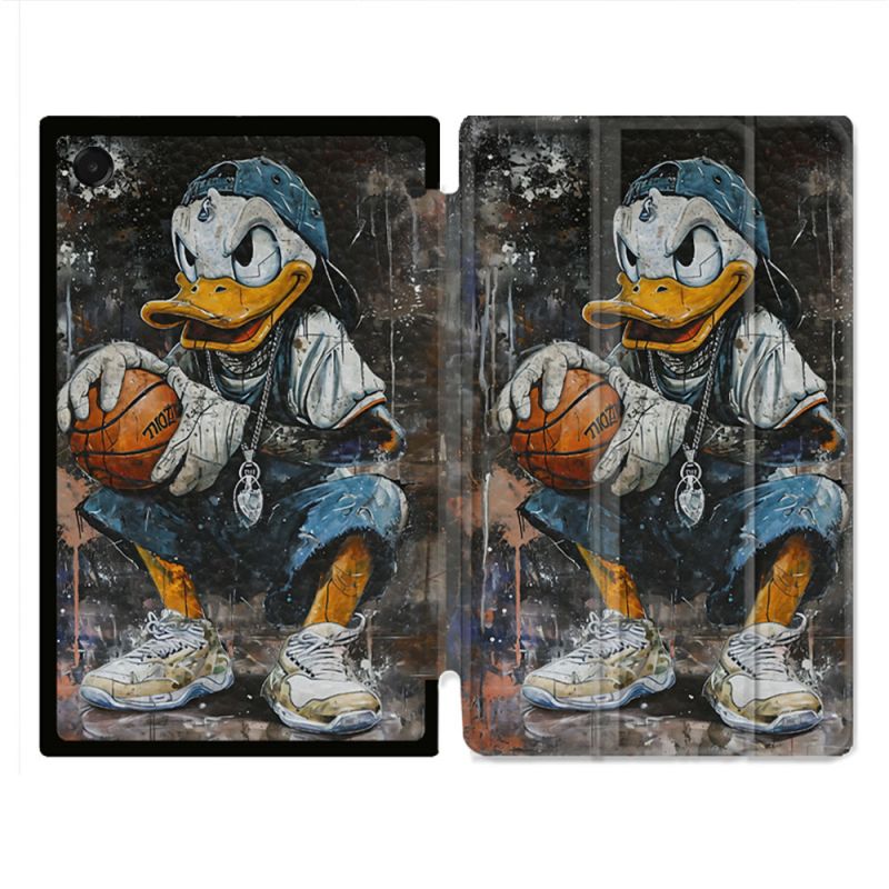 Coque Renforcée Pour Galaxy Tab A11 Plus Street Art Donald Duck