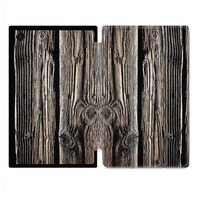 Coque Renforcée Pour Galaxy Tab A11 Plus Texture Bois