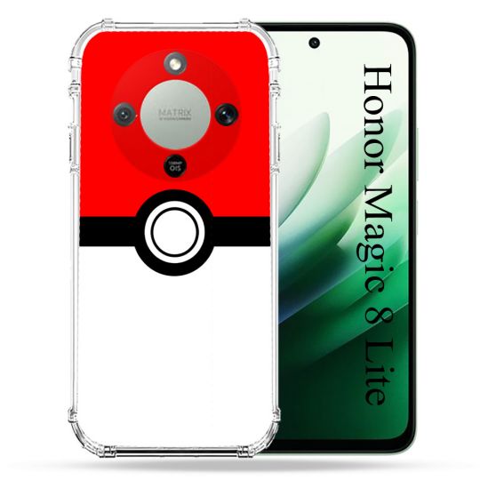 Coque Renforcée Pour Honor Magic 8 Lite 5G Pokemon Pokeball