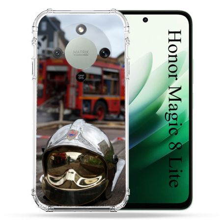 Coque Renforcée Pour Honor Magic 8 Lite 5G Pompier Casque Camion