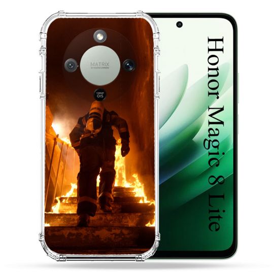 Coque Renforcée Pour Honor Magic 8 Lite 5G Pompier Escalier