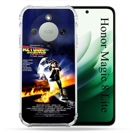 Coque Renforcée Pour Honor Magic 8 Lite 5G Retour Vers Le Futur Affiche