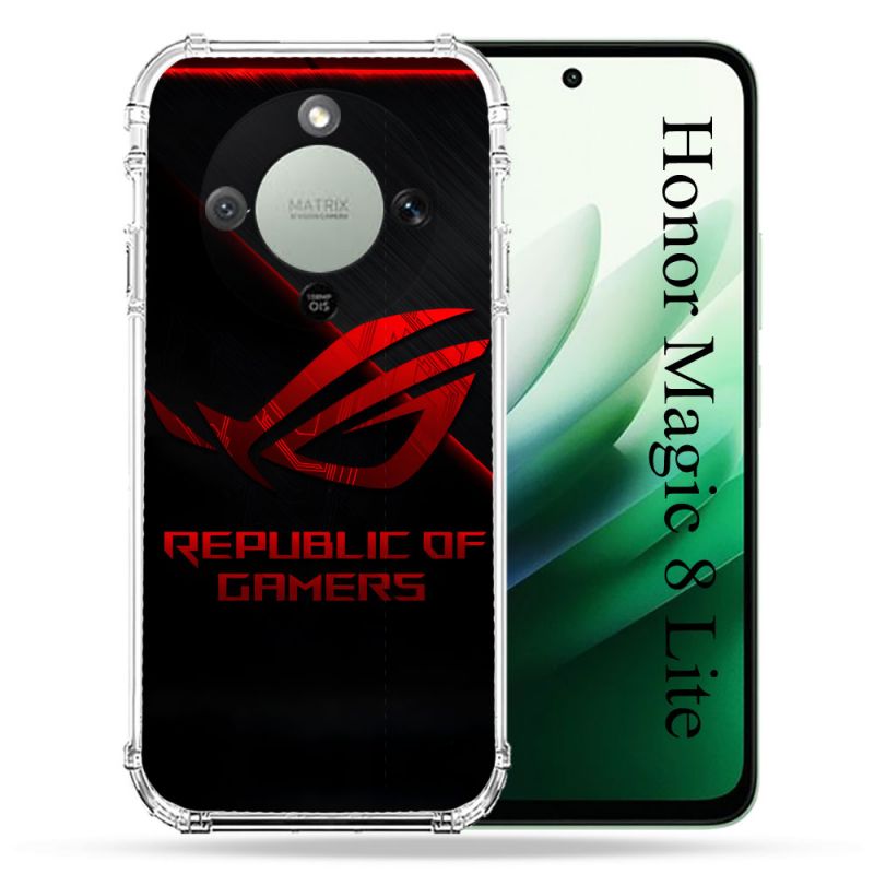Coque Renforcée Pour Honor Magic 8 Lite 5G ROG Rouge