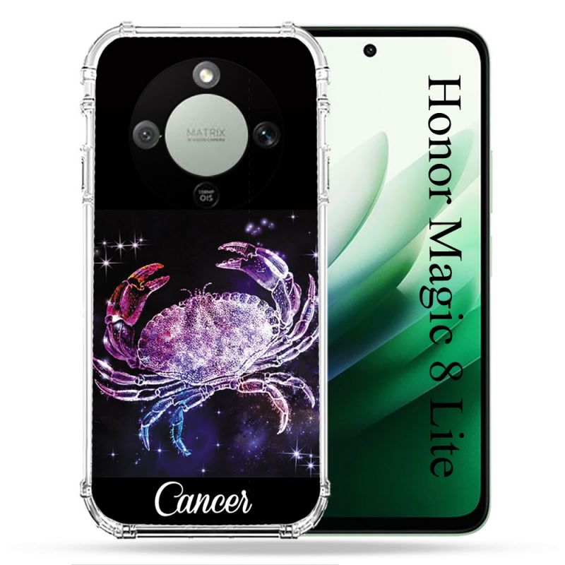 Coque Renforcée Pour Honor Magic 8 Lite 5G Signe Zodiaque 2 Cancer