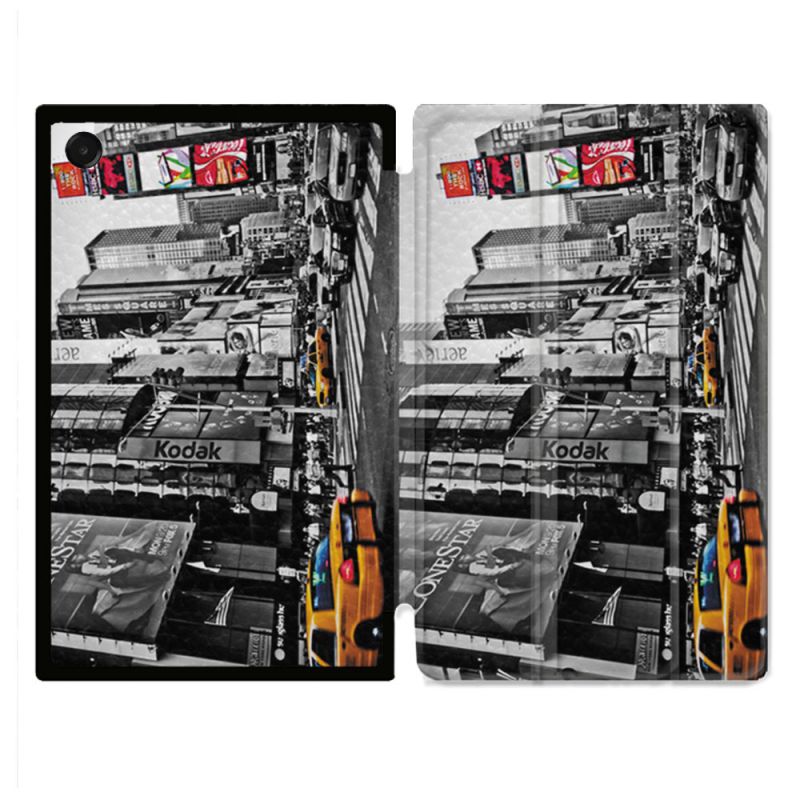 Coque Renforcée Pour Galaxy Tab A11 Plus Voyage Amerique USA New York Taxi