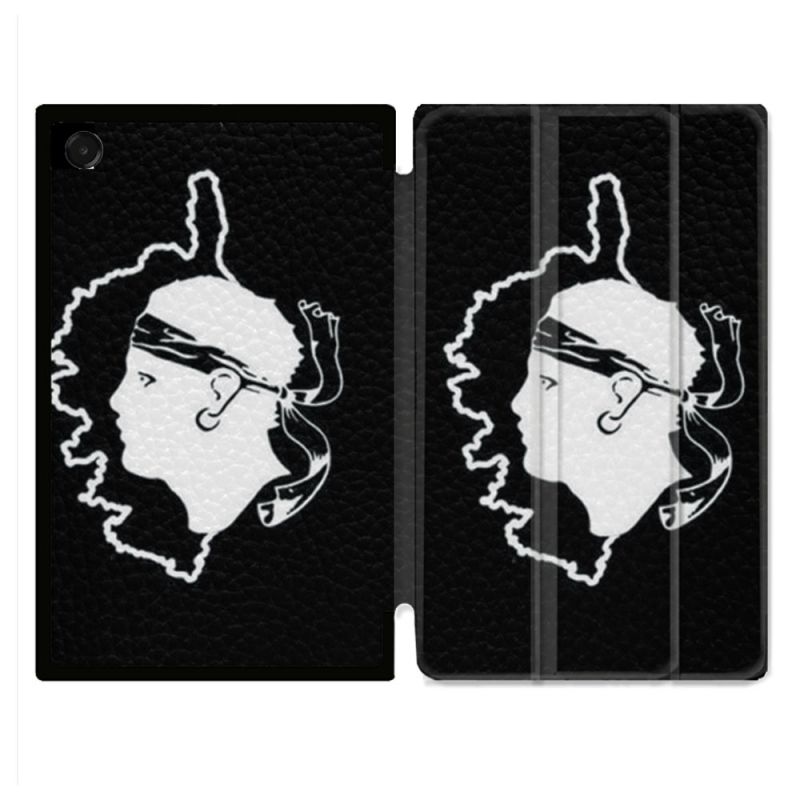 Coque Renforcée Pour Galaxy Tab A11 Plus Voyage Corse Noir