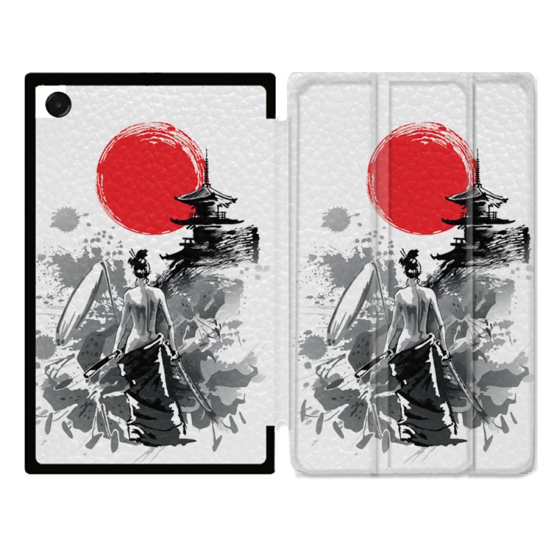 Coque Renforcée Pour Galaxy Tab A11 Plus Voyage Japon Femme