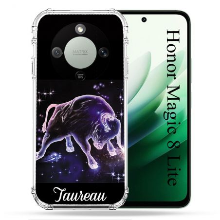 Coque Renforcée Pour Honor Magic 8 Lite 5G Signe Zodiaque 2 Taureau