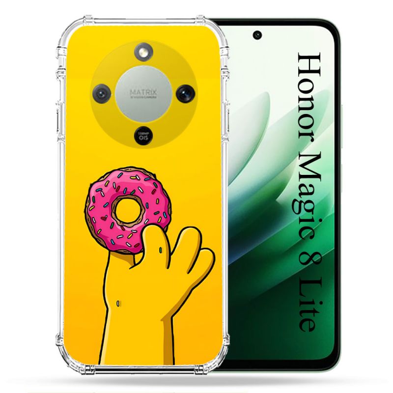 Coque Renforcée Pour Honor Magic 8 Lite 5G Simpson Donuts