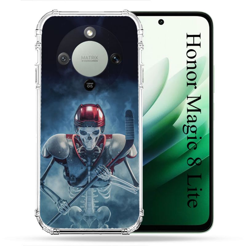 Coque Renforcée Pour Honor Magic 8 Lite 5G Sport Hockey Squelette