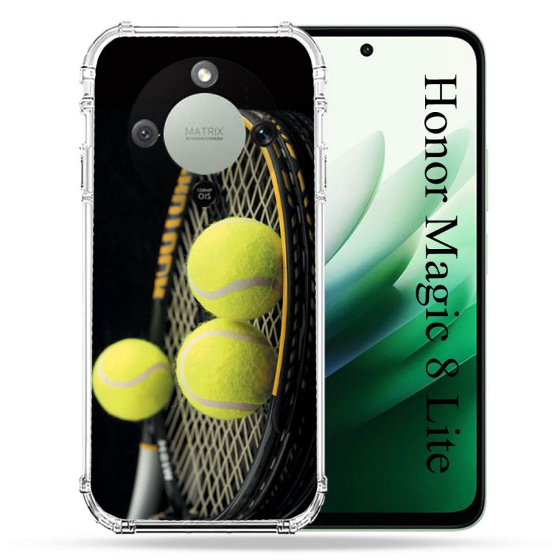 Coque Renforcée Pour Honor Magic 8 Lite 5G Sport Tennis Balls