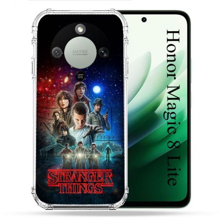 Coque Renforcée Pour Honor Magic 8 Lite 5G Stranger Things Affiche 1