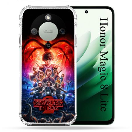Coque Renforcée Pour Honor Magic 8 Lite 5G Stranger Things Affiche 2