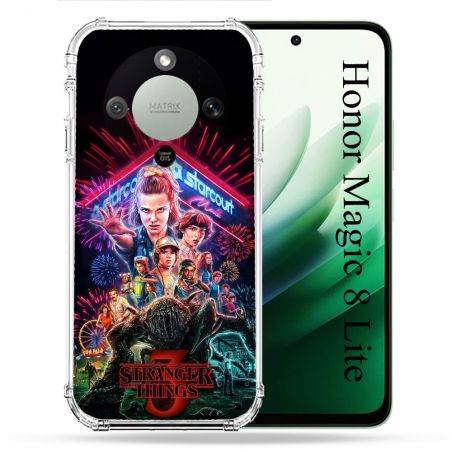 Coque Renforcée Pour Honor Magic 8 Lite 5G Stranger Things Affiche 3