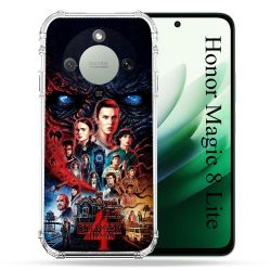 Coque Renforcée Pour Honor Magic 8 Lite 5G Stranger Things Affiche 4