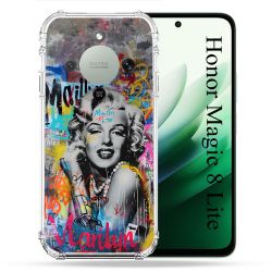Coque Renforcée Pour Honor Magic 8 Lite 5G Street Art Maryline Monroe
