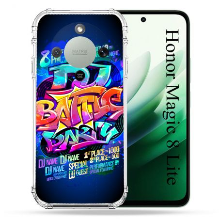 Coque Renforcée Pour Honor Magic 8 Lite 5G Street Art Rap