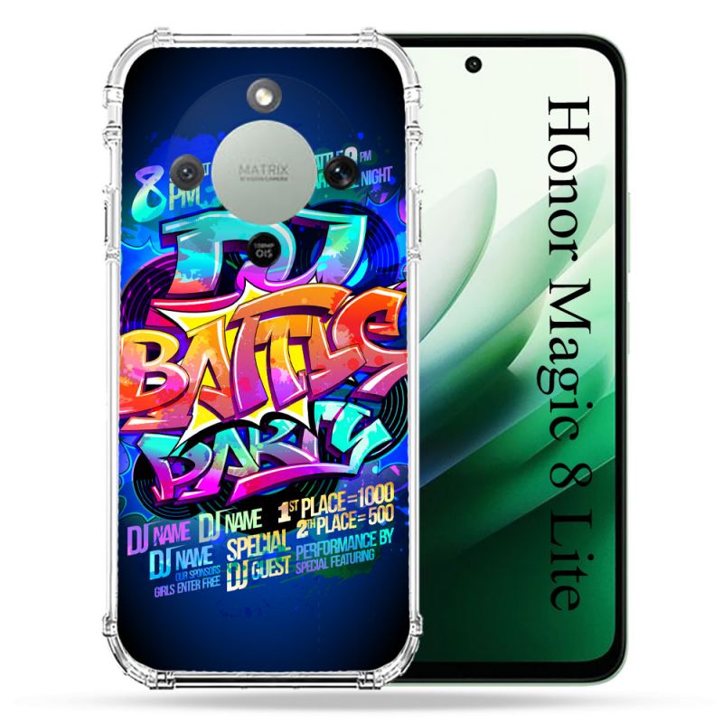 Coque Renforcée Pour Honor Magic 8 Lite 5G Street Art Rap