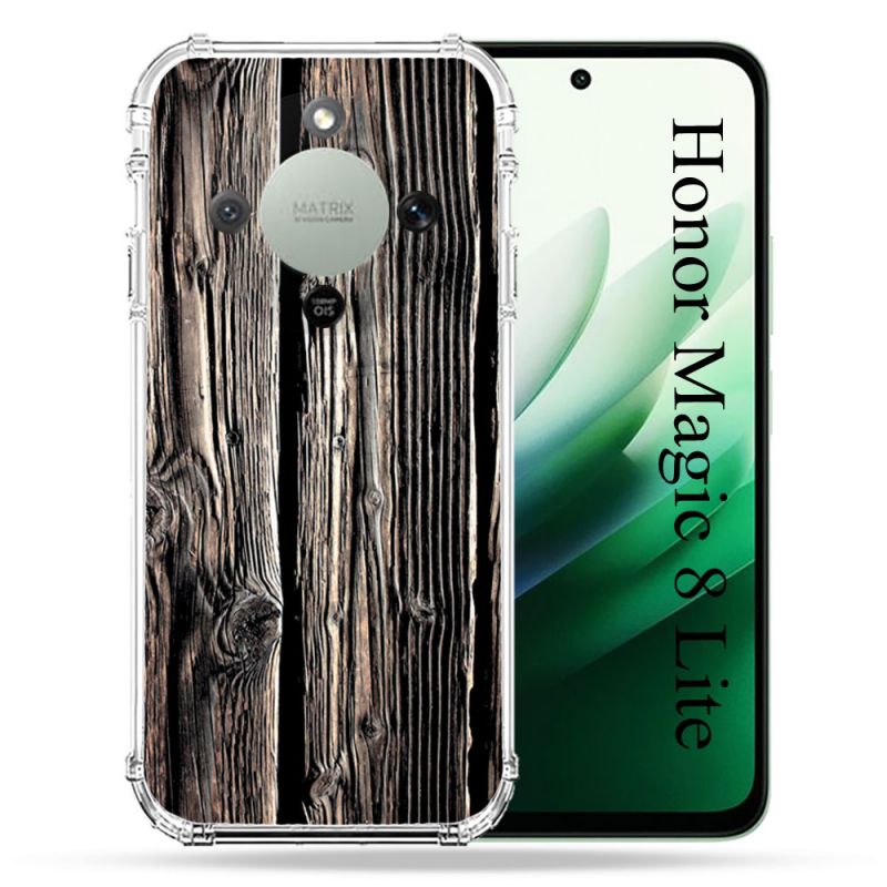 Coque Renforcée Pour Honor Magic 8 Lite 5G Texture Bois