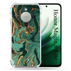 Coque Renforcée Pour Honor Magic 8 Lite 5G Texture Marbre Vert